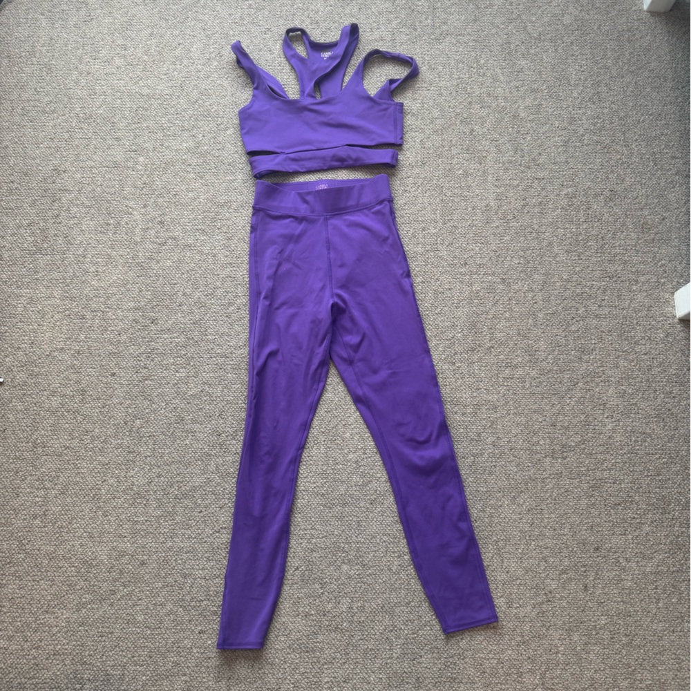Camila Coelho Purple Workout Set